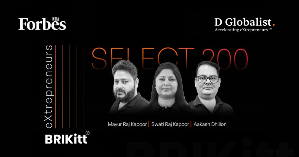 BRIKitt Shines Bright: Recognized Among Select 200 Companies with Global Business Potential by Forbes India and D Globalist BRIKitt